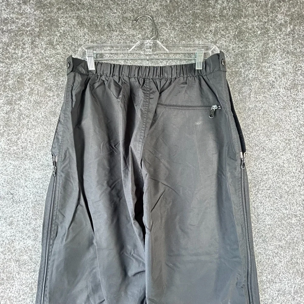 White Sierra Snowboard Ski Winter Pants Womens L Black Side Zip‎ Waterproof